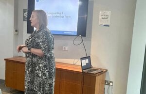 Jess Lane delivering training