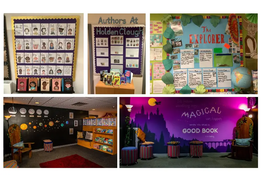Reading displays in school