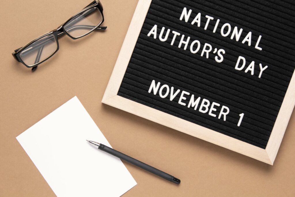 A banner for National Authors Day.
