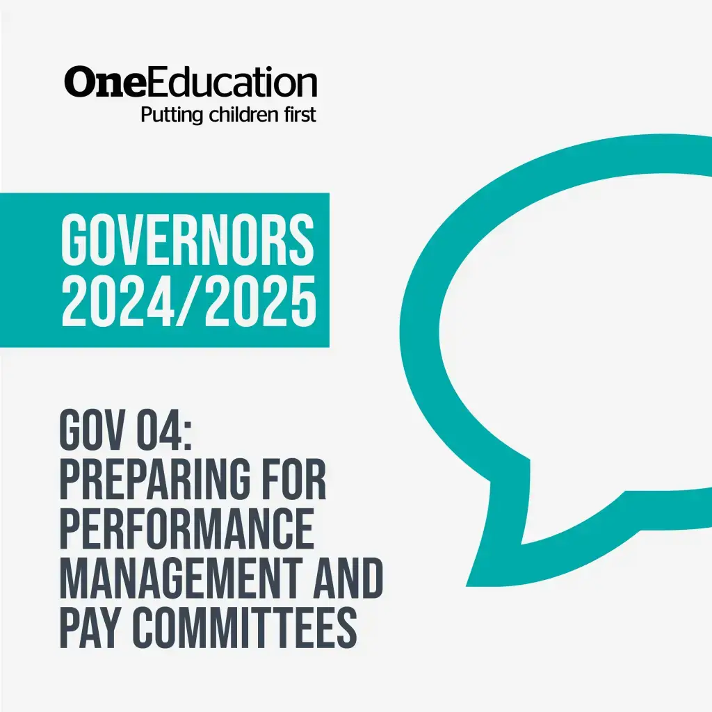 Podcast Governors 2024 2025 Gov 04 Preparing for performance management and pay committees