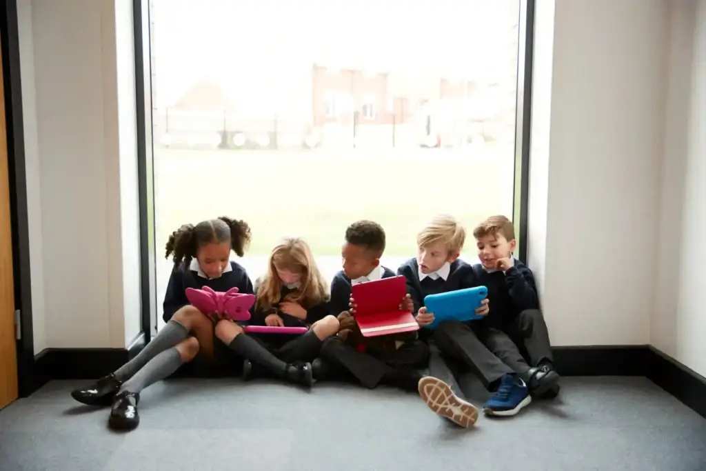 pupils sit by window and chat scaled 1